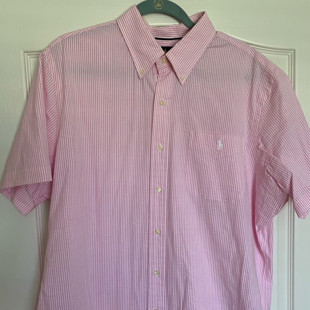 Ralph Lauren sear sucker shirt